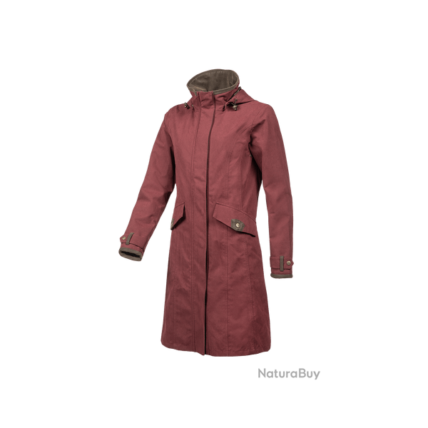 Imperm�able mi-long Chelsea - Raspberry / 36