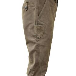 Knickers de chasse en cuir de buffle vert olive - CE62 - Chasse El&eacute;gance - Vert / 46