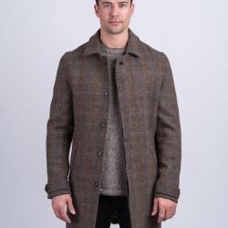 Manteau 3/4 tweed horse brown - 58
