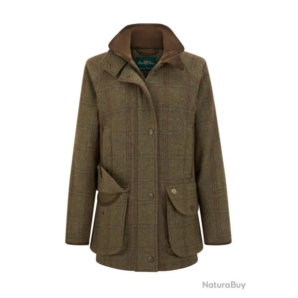 Manteau de chasse tweed Femme Compton - Laurel - Alan Paine - Vert / 40