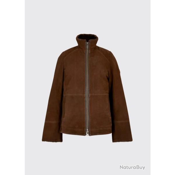 Manteau en cuir doubl� sherpa Homme Merriman - Walnut - Dubarry of Ireland - S / Marron