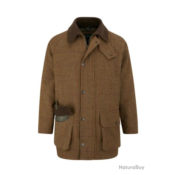 Manteau en tweed Rutland - Birch - Alan Paine - 5XL / Marron
