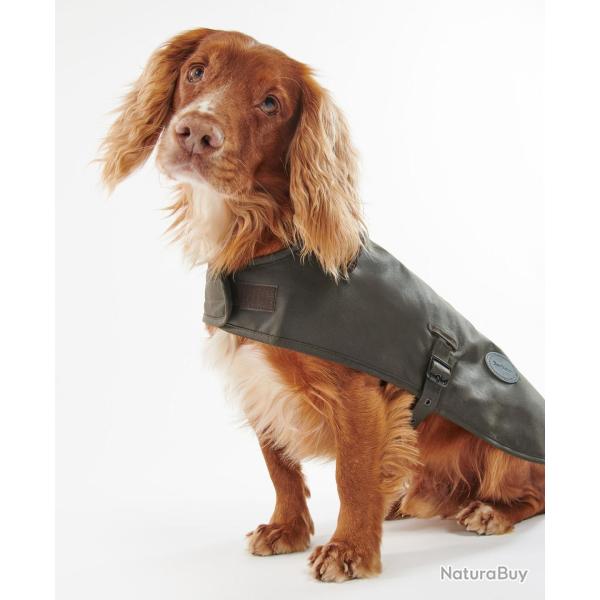 Manteau huil� pour chiens 3 tailles - M / Olive