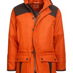 Manteau loden prestige orange chin&eacute; - 46