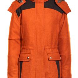 Manteau prestige loden orange chin&eacute; femme - 40