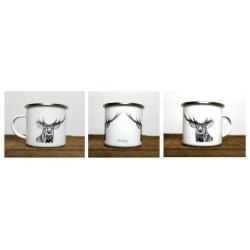Mugs &eacute;maill&eacute;s grande faune - S&eacute;rie des 5 mugs