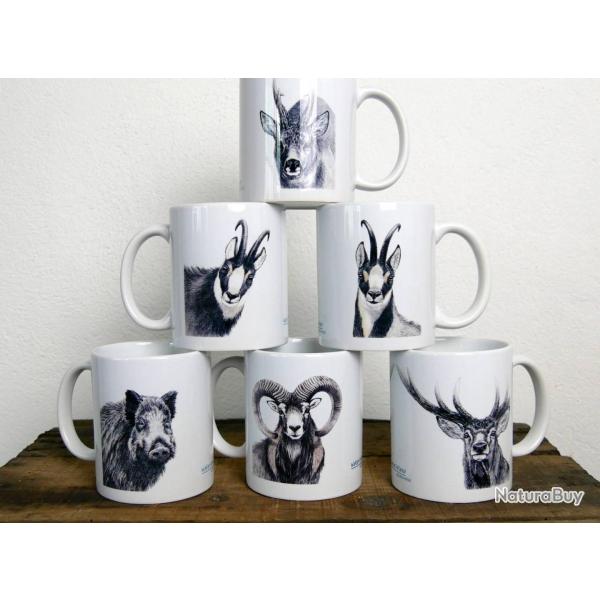 Mugs grande faune - S�rie des 6 mugs