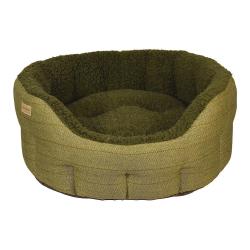 Paniers tweed green check pour chien - M (55 x 50 cm)