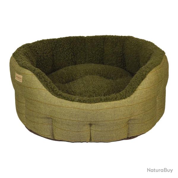 Paniers tweed green check pour chien - M (55 x 50 cm)