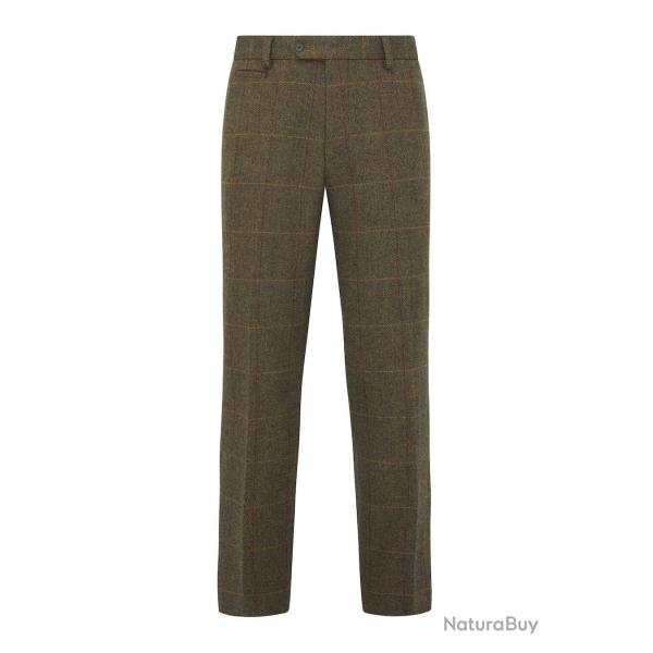 Pantalon en tweed Compton - Teak - Alan Paine - 50 / Marron