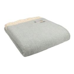 Plaid fishbone 6 coloris - Duck egg