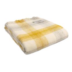 Plaid lifestyle Meadow - Yellow - Tweedmill - Jaune
