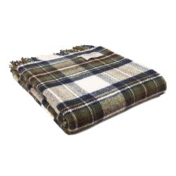 Plaid tartan Muted Blue Dress Stewart