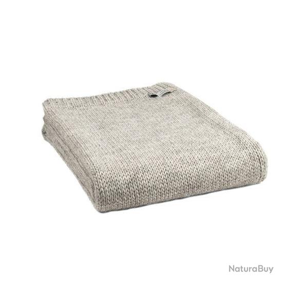 Plaid tricot� alpaga 6 coloris - Gris