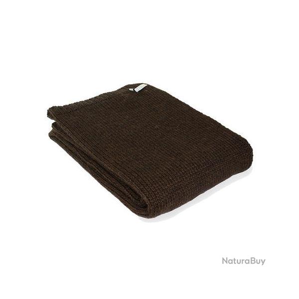 Plaid tricot� alpaga 6 coloris - Marron