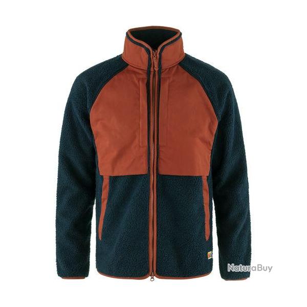 Polaire Vardag pile - M / Navy / Automn leaf