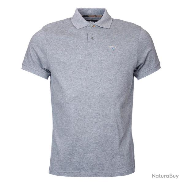 Polo tartan grey marl - M