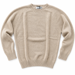 Pull col rond Homme - Cameo - Harley of Scotland - Beige / L