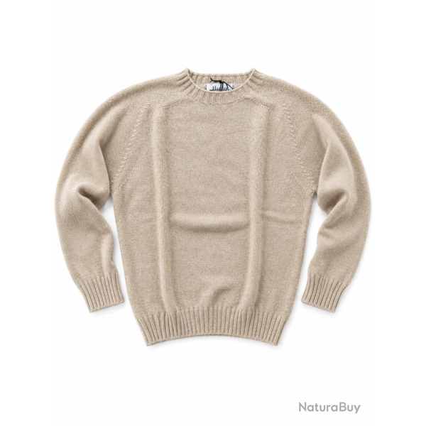 Pull col rond Homme - Cameo - Harley of Scotland - Beige / L
