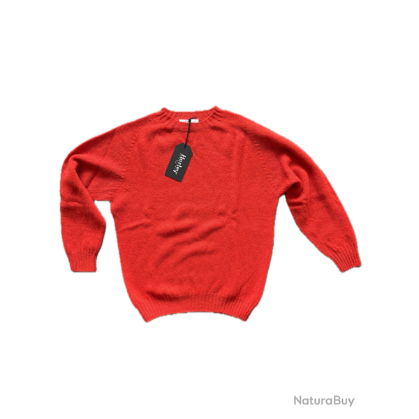 Pull col rond Homme - Carmen - Harley of Scotland - Rouge / M
