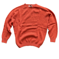 Pull col rond Homme - Flame - Harley of Scotland - L / Orange