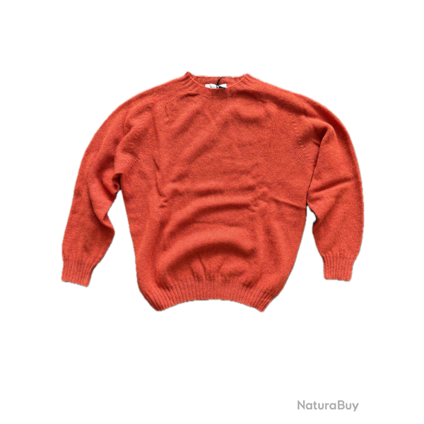 Pull col rond Homme - Flame - Harley of Scotland - L / Orange