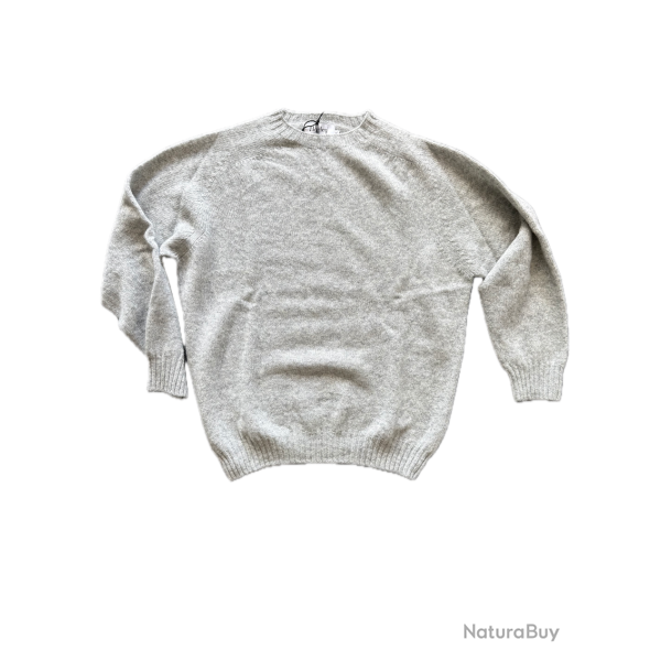 Pull col rond Homme - Silver - Harley of Scotland - Argent / M