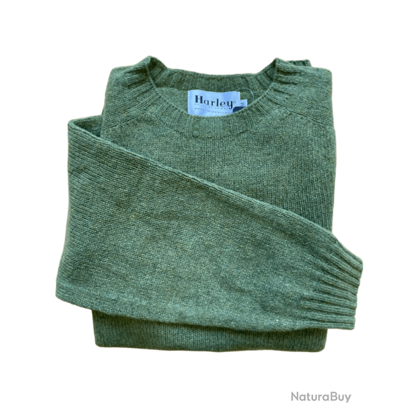 Pull col rond olive grove - M