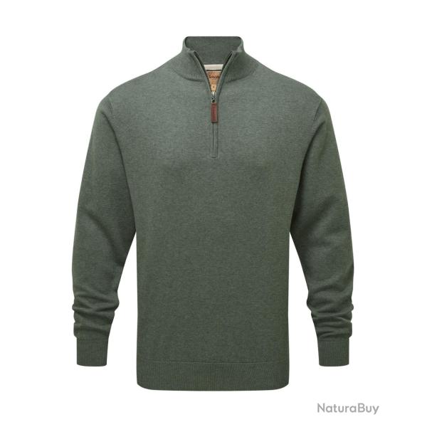 Pull coton Porthmeor quart de zip - M