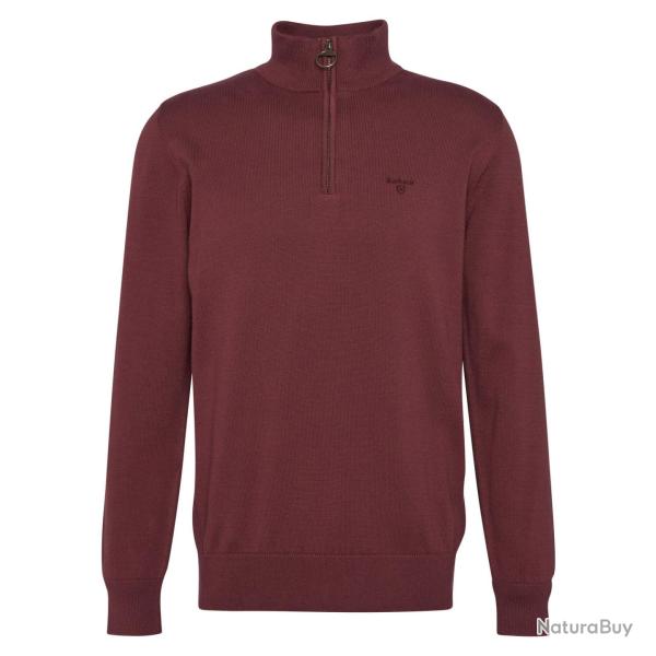 Pull Cotton half zip 3 coloris - M / OLIVE MARL