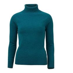 Pull femme col roul&eacute; KIT - Deep ocean / L