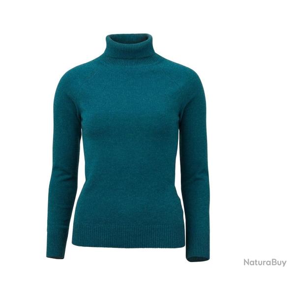 Pull femme col roul� KIT - Deep ocean / L
