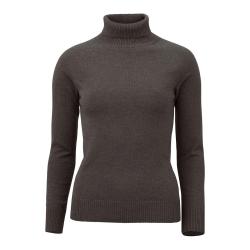 Pull femme col roul&eacute; Westminster - Biscuit / L