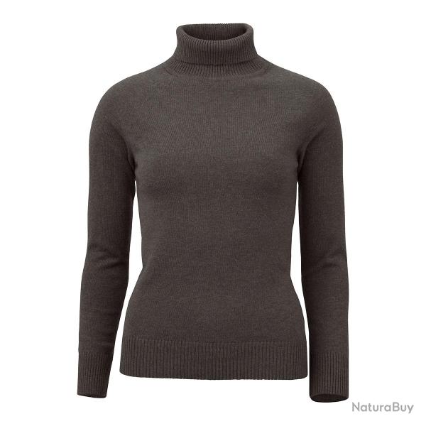 Pull femme col roul� Westminster - Biscuit / XL