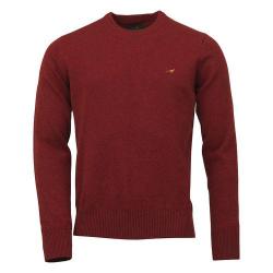 Pull HOY col rond - Old red / 2XL