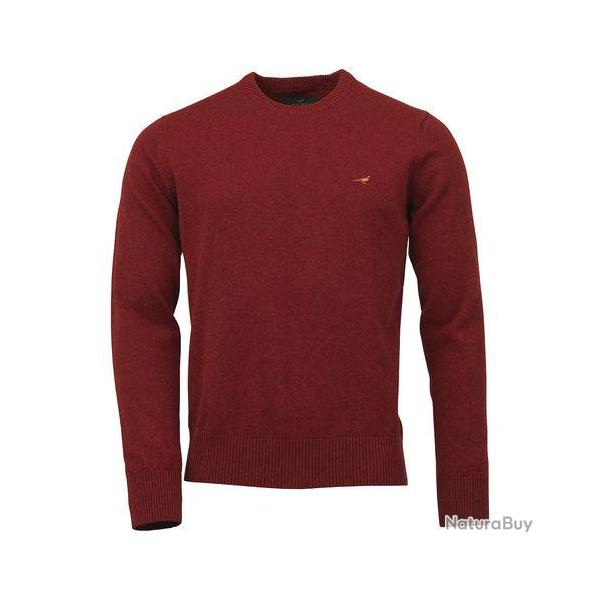 Pull HOY col rond - Old red / 2XL