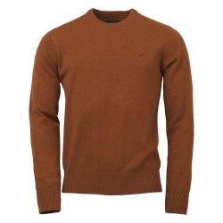 Pull HOY col rond - Burnt orange / XL