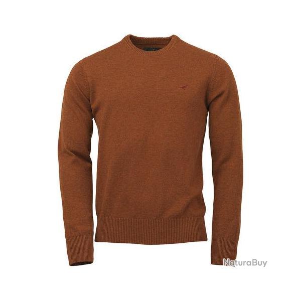 Pull HOY col rond - Burnt orange / 2XL