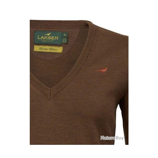 Pull m�rinos femme col v Camilla - Rum / M