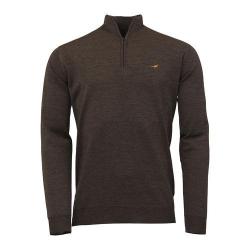 Pull m&eacute;rinos norfolk 1/4 ZIP - Brownie / 3XL