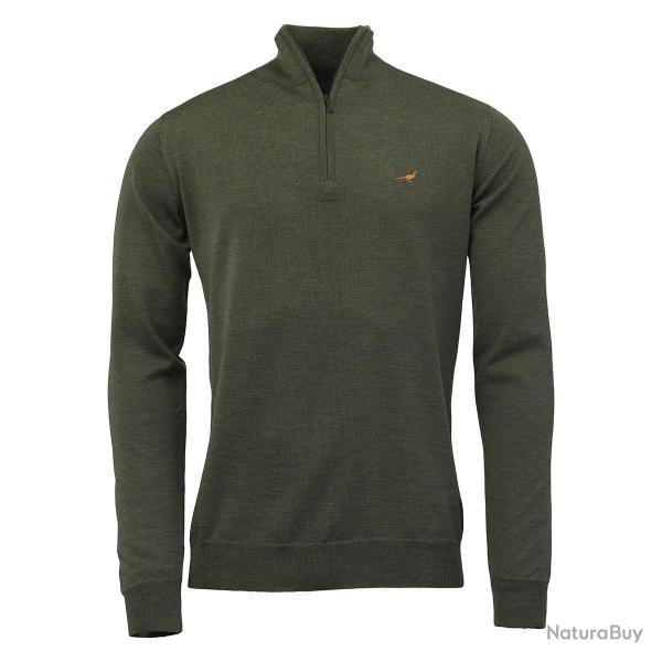 Pull m�rinos norfolk 1/4 ZIP - Woody / 4XL