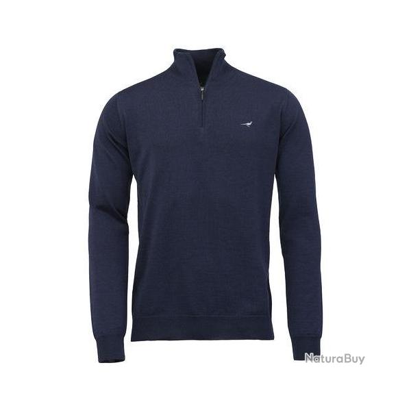 Pull m�rinos norfolk 1/4 ZIP - Supernavy / 4XL
