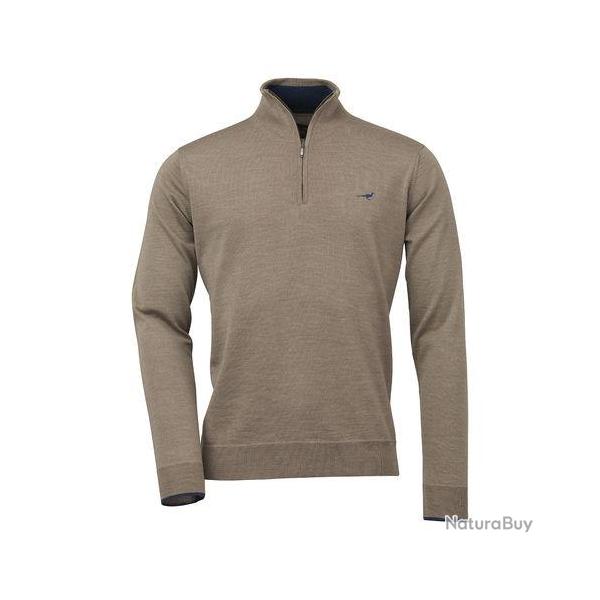 Pull NORFOLK 1/4 ZIP - SAND / 3XL