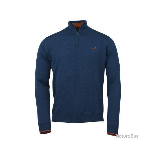 Pull NORFOLK 1/4 ZIP - Cornflower / 4XL
