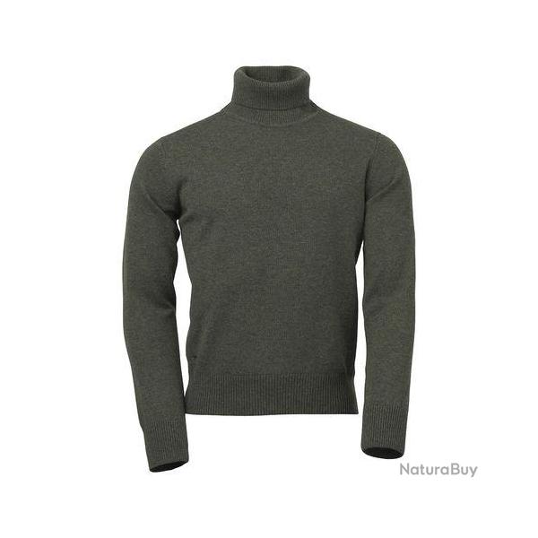 Pull TROOL col roul� - S / Forest green