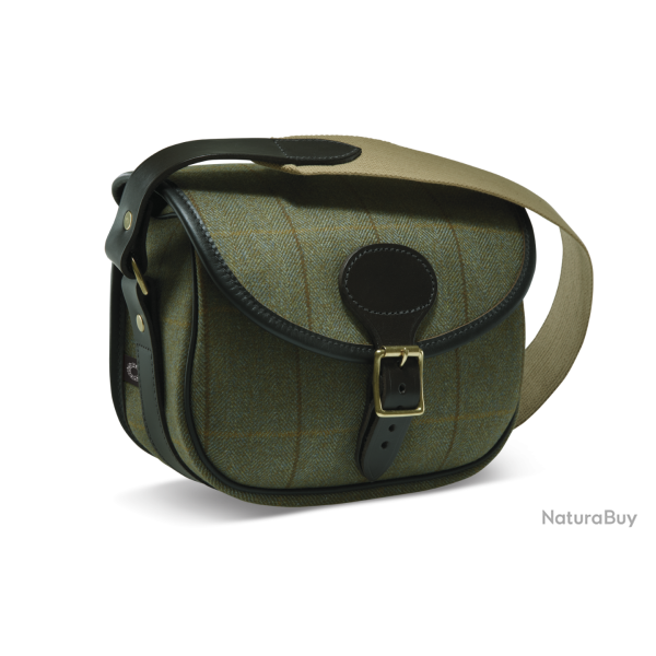 Sacoche � cartouches en tweed Hemsley - Vert