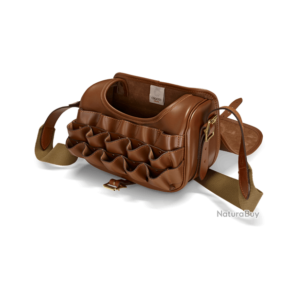 Sacoche distributeur � cartouches en cuir Byland - Tan