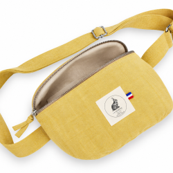 Sacs banane en lin Femme - 6 coloris - La Garenne - Moutarde / Taille unique