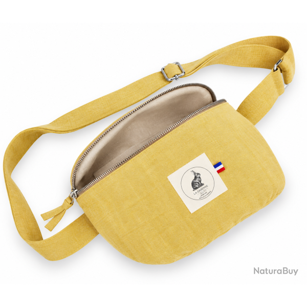 Sacs banane en lin Femme - 6 coloris - La Garenne - Moutarde / Taille unique