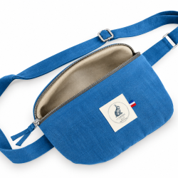 Sacs banane en lin Femme - 6 coloris - La Garenne - Bleu clair / Taille unique